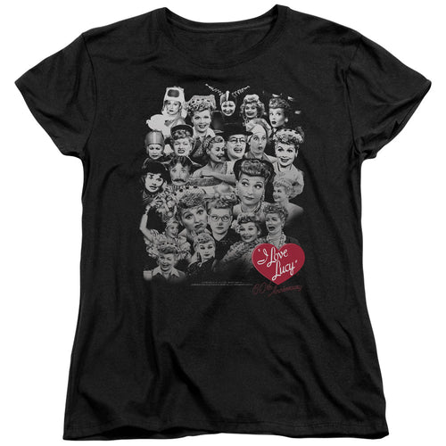 I Love Lucy 60 Years Of Fun Womens T-Shirt