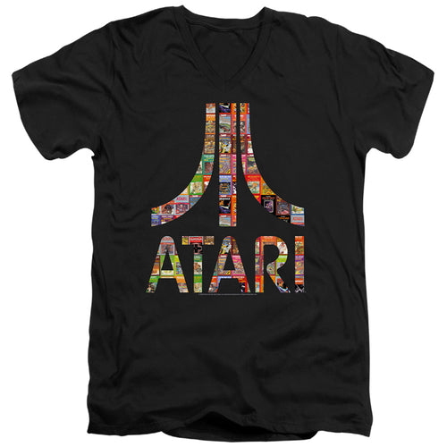 Atari Box Art V-Neck T-Shirt