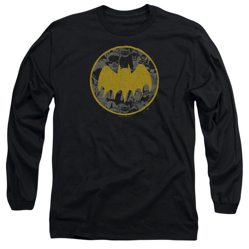 Batman Vintage Symbol Collage Long Sleeve T-Shirt