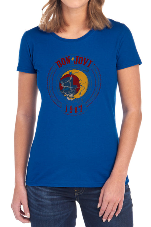 Bon Jovi 1987 Womens T-Shirt