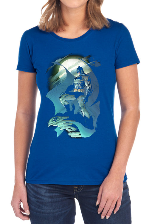Batman Glow Of The Moon Womens T-Shirt