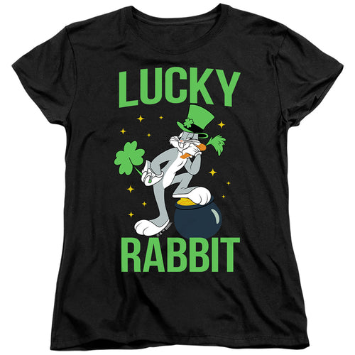 Looney Tunes Bugs Bunny St. Patrick'S Lucky Rabbit Womens T-Shirt