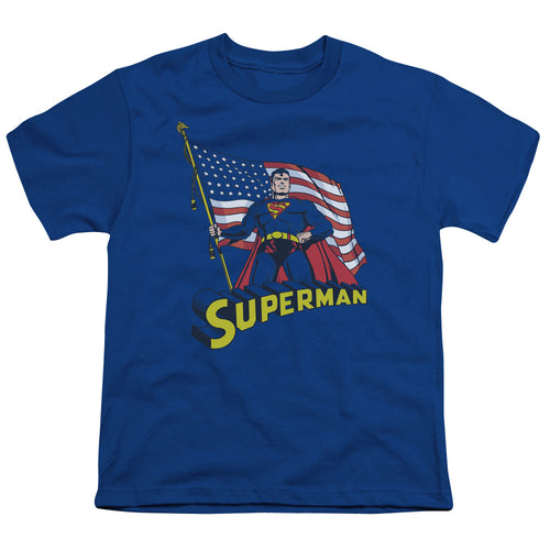 Superman American Flag Youth/Toddler T-Shirt