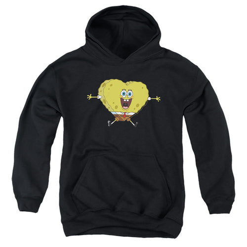 Spongebob Squarepants Valentine's Day Heart-shaped Sponge Youth Hoodie