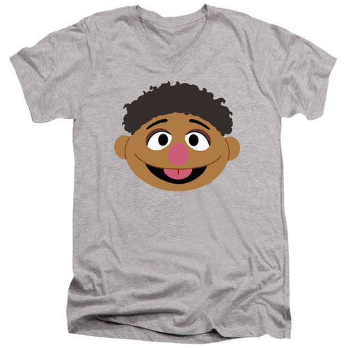Sesame Street Tamir Face V-Neck T-Shirt