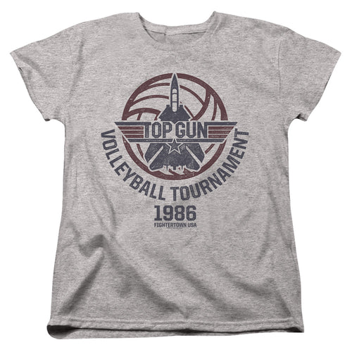 Top Gun Volleyball Tournament Grey Womens T-Shirt