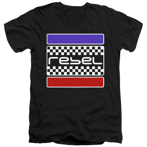 Honda Rebel Checkers V-Neck T-Shirt