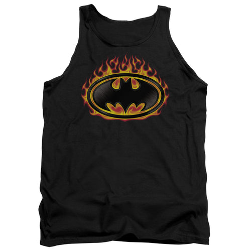Batman Bat Flames Shield Tank Top