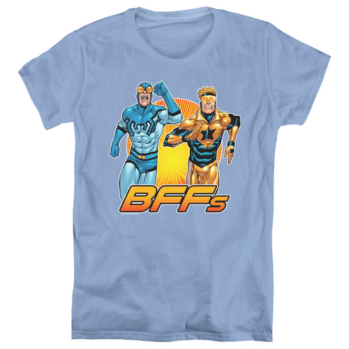 Justice League Booster Beetle Bff Womens T-Shirt