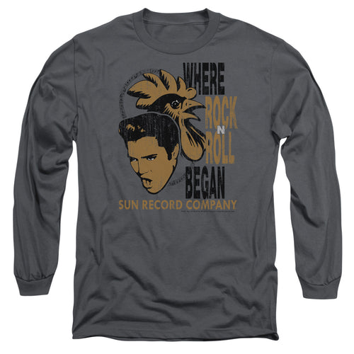Sun Records Elvis and Rooster Long Sleeve T-Shirt