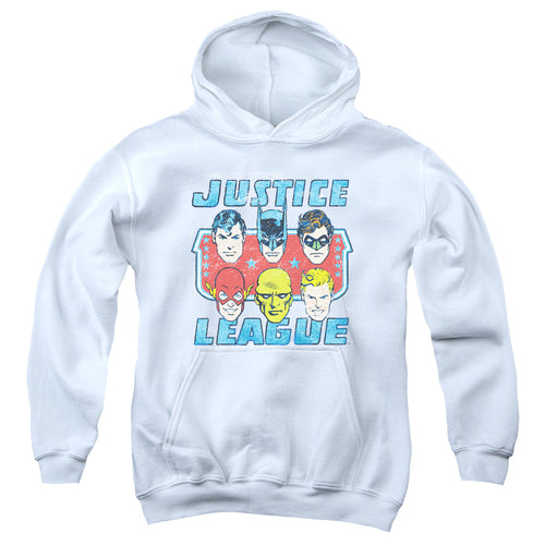 DC Comics Faces Of Justice Youth Hoodie