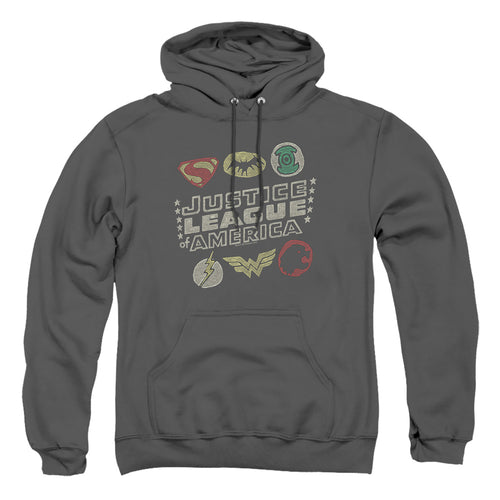 Justice League Symbols Pullover Hoodie