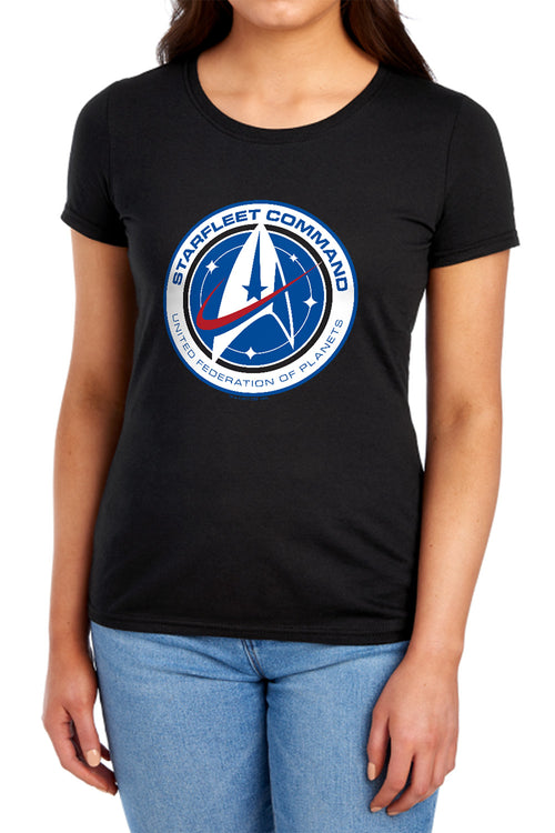 Star Trek Starfleet Command Womens T-Shirt