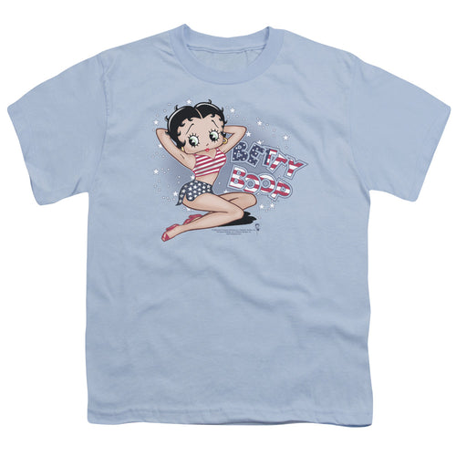 Betty Boop All American Girl Pin Up Youth/Toddler T-Shirt