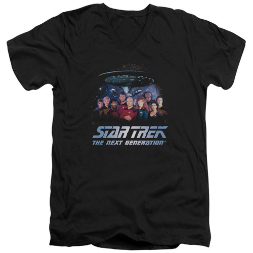 Star Trek TNG Space Group V-Neck T-Shirt