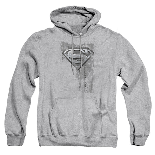 Superman Riveted Metal Pullover Hoodie