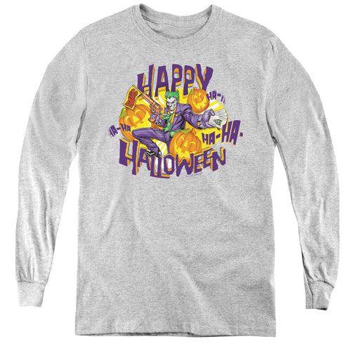 Batman Ha Ha Halloween Youth Long Sleeve T-Shirt