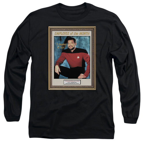 Star Trek Riker Employee of the Month Long Sleeve T-Shirt