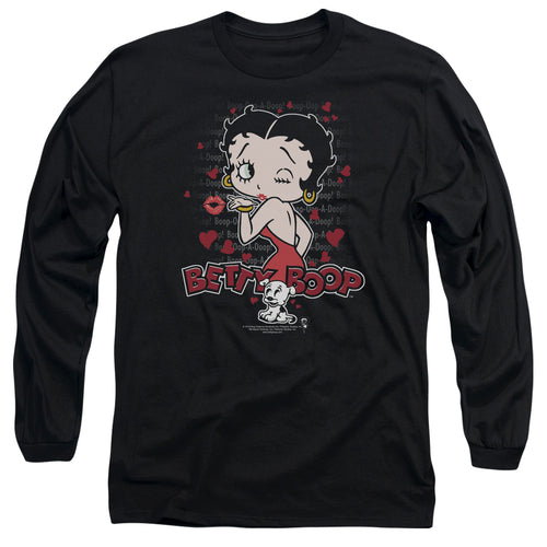 Betty Boop Classic Kiss Long Sleeve T-Shirt