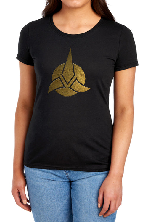 Star Trek Discovery Klingon Emblem Womens T-Shirt