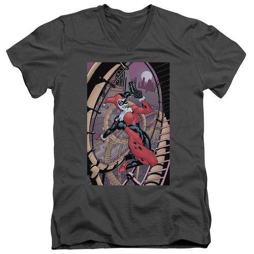Batman Harley First V-Neck T-Shirt