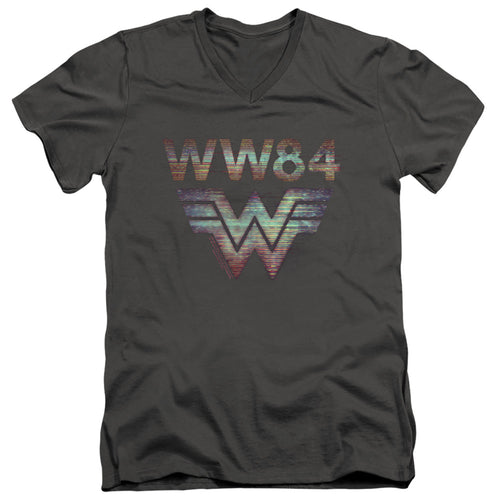 Wonder Woman 1984 Static TV Lines V-Neck T-Shirt