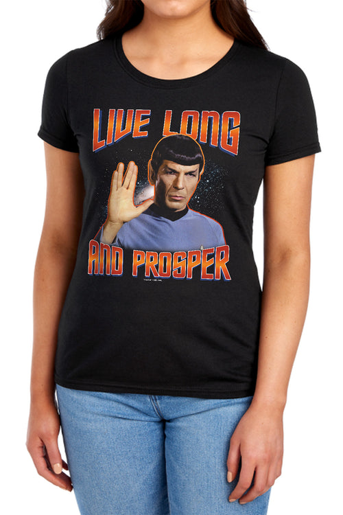 Star Trek Live Long and Prosper Womens T-Shirt