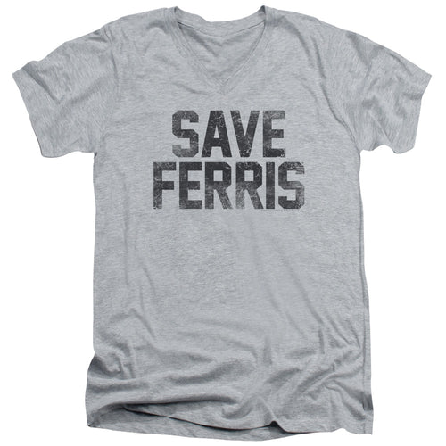 Ferris Bueller's Day Off Save Ferris V-Neck T-Shirt