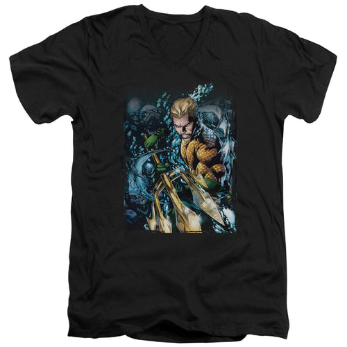 Justice League Aquaman #1 V-Neck T-Shirt