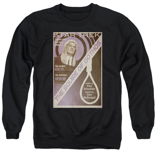 Star Trek Juan Ortiz The Squire of Gothos Black Crewneck Sweatshirt