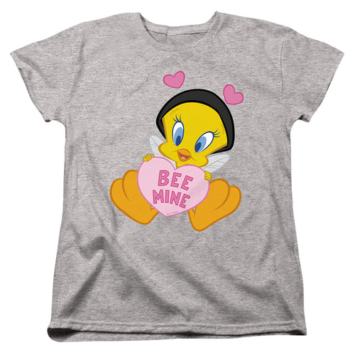 Looney Tunes Valentine'S Day Tweety Bee Mine Womens T-Shirt