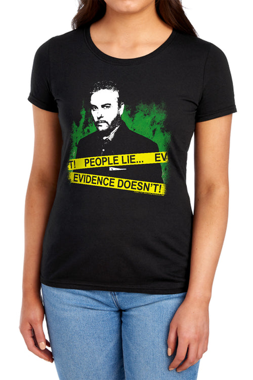 CSI People Lie Womens T-Shirt