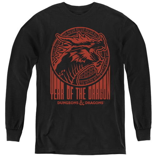 Dungeons & Dragons Year of the Dragon Street Red Youth Long Sleeve T-Shirt