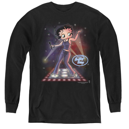 Betty Boop Pop Star Youth Long Sleeve T-Shirt