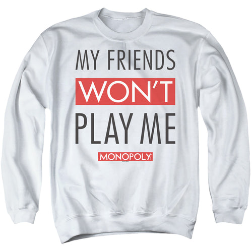 Monopoly My Friends White Crewneck Sweatshirt