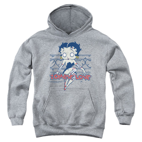 Betty Boop Zombie Pinup Youth Hoodie