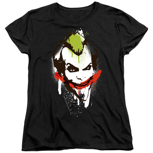 The Batman Joker Big Face Womens T-Shirt