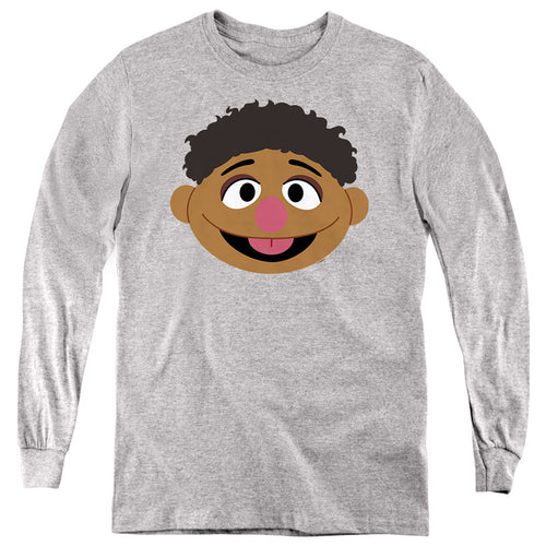 Sesame Street Tamir Face Youth Long Sleeve T-Shirt