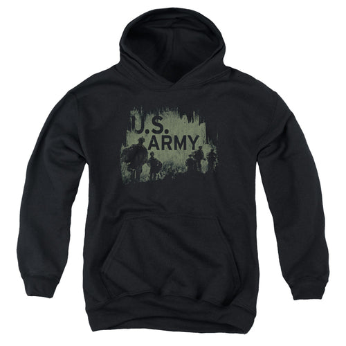 US Army Soldiers Silhouette Youth Hoodie