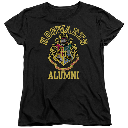 Harry Potter Hogwarts Alumni Crest Womens T-Shirt