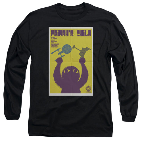 Star Trek Juan Ortiz Friday's Child Black Long Sleeve T-Shirt