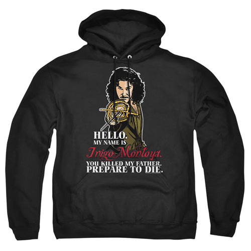The Princess Bride Hello Black Pullover Hoodie