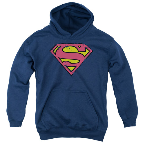 Superman Distressed Shield Youth Hoodie