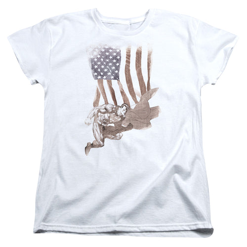 Superman Super American Womens T-Shirt