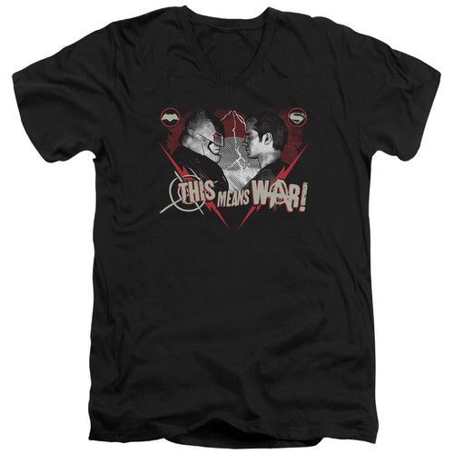 Batman v Superman This Means War V-Neck T-Shirt