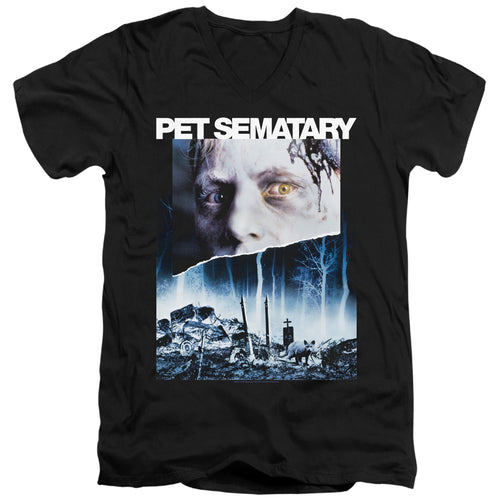 Pet Sematary Poster Color V-Neck T-Shirt