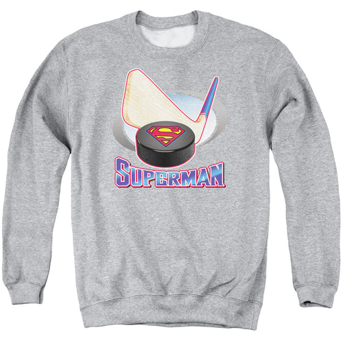 Superman Hockey Stick Crewneck Sweatshirt