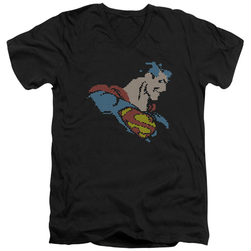 DC Comics Lite Brite Superman V-Neck T-Shirt