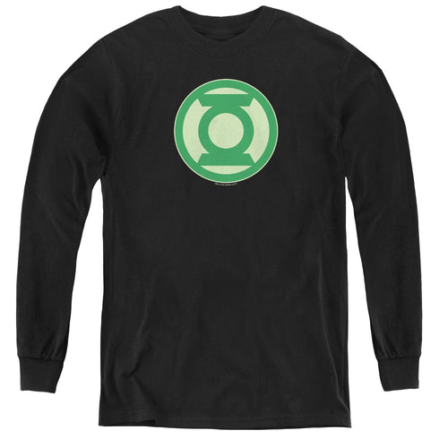 Green Lantern Green Symbol Youth Long Sleeve T-Shirt