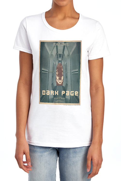 Star Trek Dark Page Womens T-Shirt